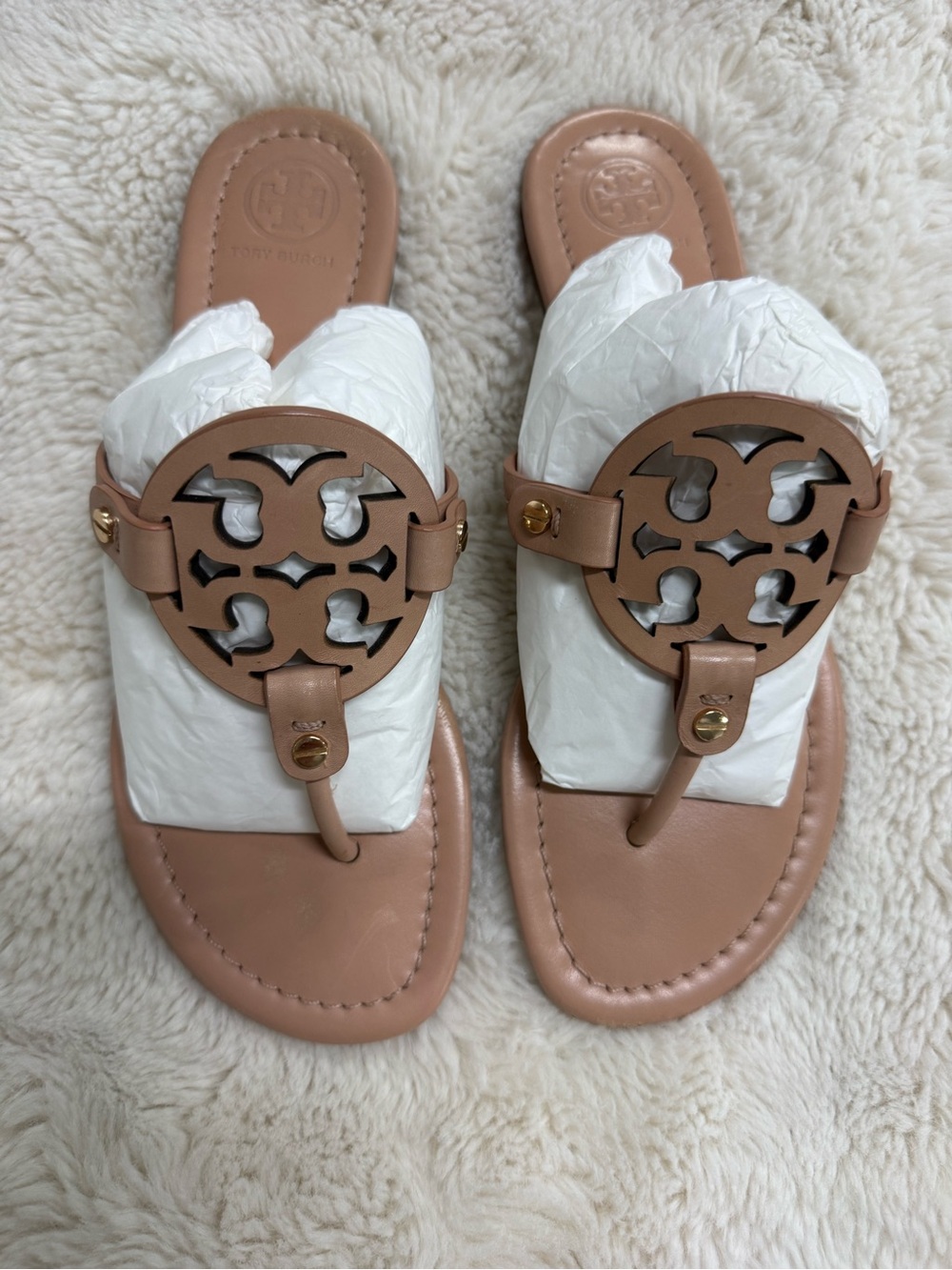 Tory Burch 'Miller' Leather Thong Sandal (Women)